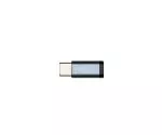 Adapter, USB C plug to micro USB socket aluminium, space grey